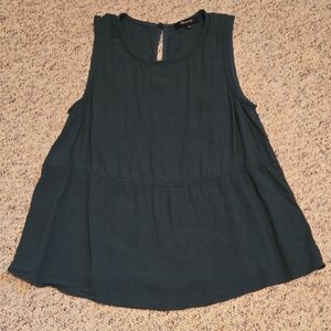 Madewell Green Sleeveless Blouse Relaxed Fit